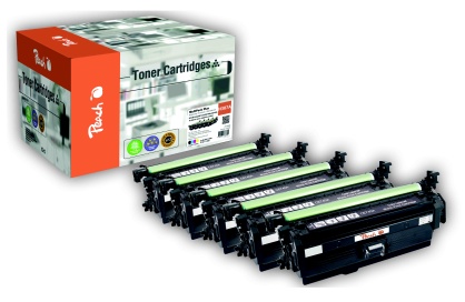 Peach  Spar Pack Plus Tonermodule kompatibel zu HP Color LaserJet CP 5225 DN