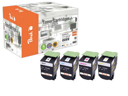 Peach  Spar Pack Tonermodule kompatibel zu Lexmark CX 510 dthe