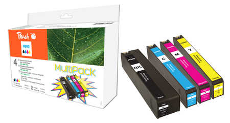 Peach  Spar Pack Tintenpatronen kompatibel zu HP OfficeJet Enterprise Color Flow X 585 z MFP