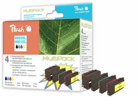 Peach  Spar Pack Tintenpatronen kompatibel zu HP OfficeJet Pro 8600 Plus e-All-in-One