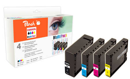 Peach  Spar Pack Tintenpatronen, kompatibel zu Canon Maxify MB 5155