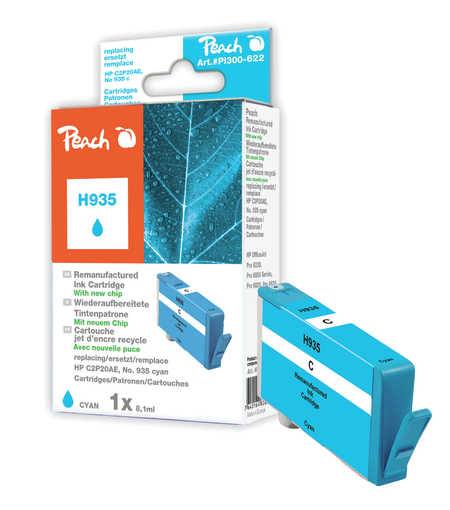 Peach  Tintenpatrone cyan kompatibel zu HP OfficeJet Pro 6830