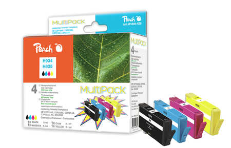 Peach  Spar Pack Tintenpatronen kompatibel zu HP OfficeJet Pro 6830