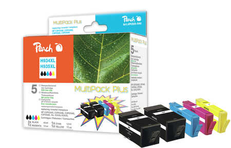 Peach  Spar Pack Plus Tintenpatronen kompatibel zu HP OfficeJet Pro 6830