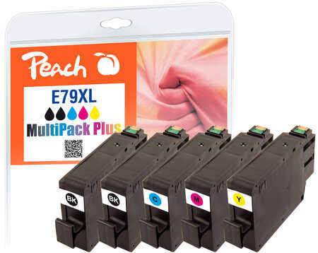Peach  Spar Pack Plus Tintenpatronen HY kompatibel zu Epson WorkForce Pro WF-4640 DTWF