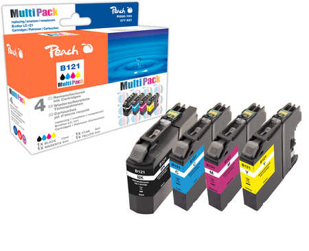 Peach  Spar Pack Tintenpatronen kompatibel zu Brother DCPJ 752 DW