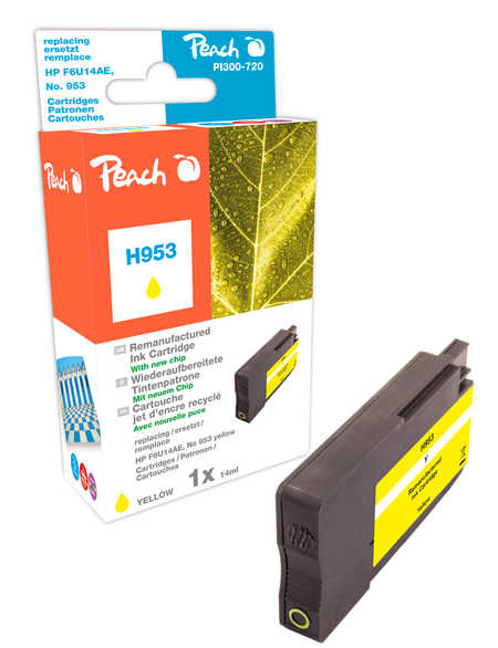 Peach  Tintenpatrone gelb kompatibel zu HP OfficeJet Pro 8730