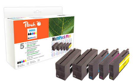 Peach  Spar Pack Plus Tintenpatronen kompatibel zu HP OfficeJet Pro 8730
