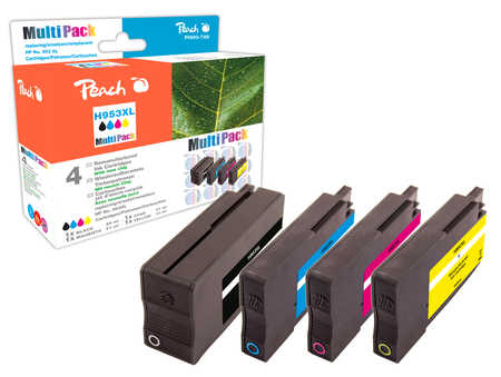 Peach  Spar Pack Tintenpatronen kompatibel zu HP OfficeJet Pro 8725