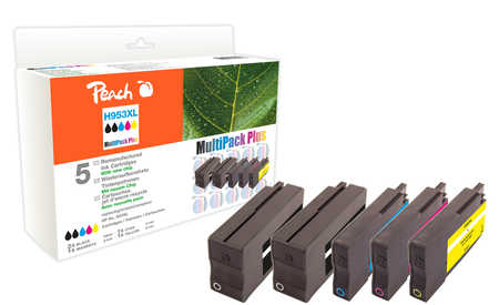 Peach  Spar Pack Plus Tintenpatronen kompatibel zu HP OfficeJet Pro 8725