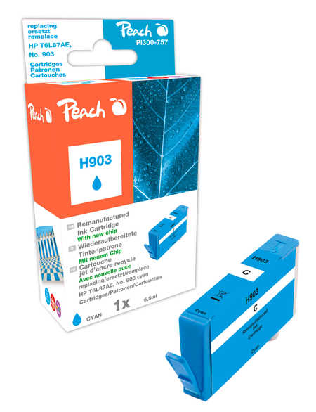 Peach  Tintenpatrone cyan kompatibel zu HP OfficeJet Pro 6860 Series