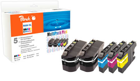 Peach  Spar Pack Plus Tintenpatronen, kompatibel zu Brother DCPJ 785 DW