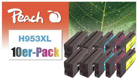 Peach  10er-Pack Tintenpatronen kompatibel zu HP OfficeJet Pro 7720