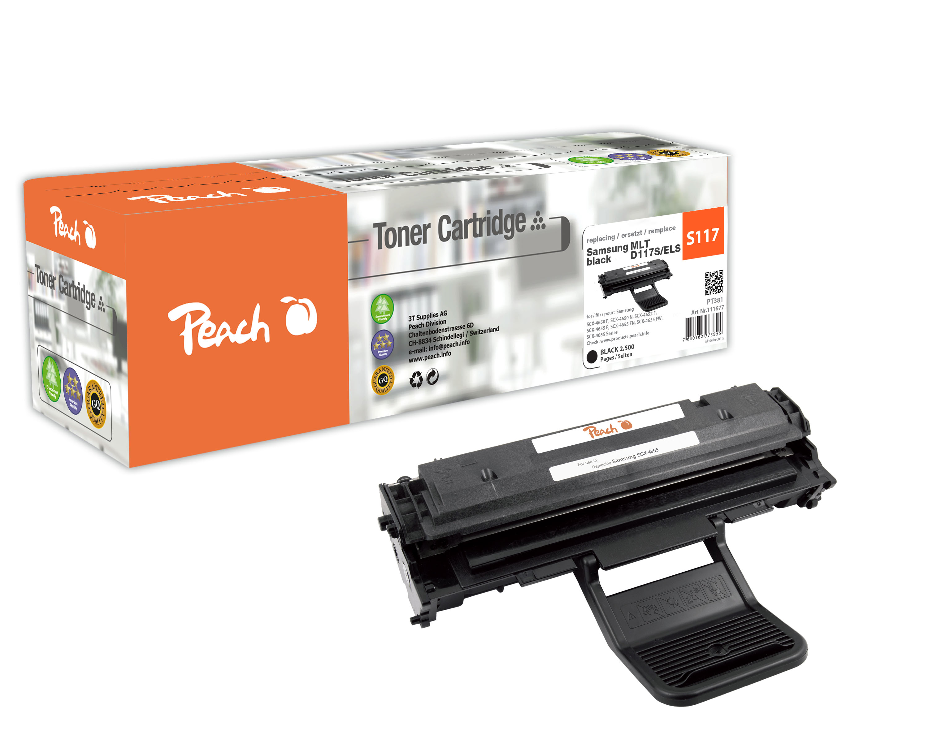 Peach  Tonermodul schwarz kompatibel zu Samsung SCX-4655 FN