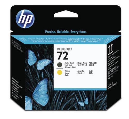 Original  Druckkopf schwarz matt/gelb HP DesignJet T 1100 44 Inch