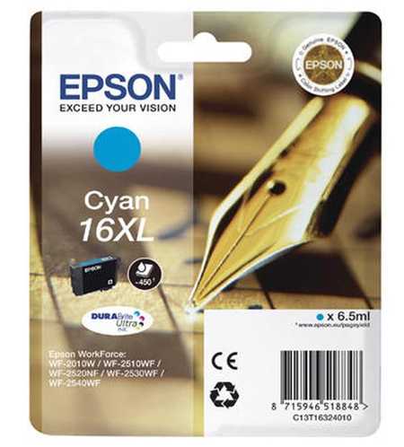 Original  Tintenpatrone XL cyan Epson WorkForce WF-2540 WF