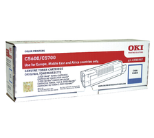 Original  Tonerpatrone cyan OKI C 5600 N