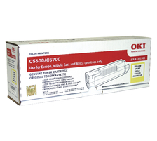 Original  Tintenpatrone gelb OKI C 5600 N