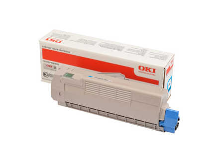 Original Tonerpatrone cyan OKI C 612 N