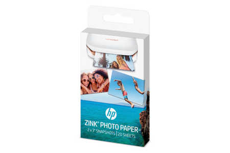 Original  ZINK Fotopapier 5x7,6cm, 20 Blatt, selbstklebende Rückseite HP Sprocket Photo Printer Series