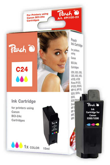 Peach  Tintenpatrone color kompatibel zu Canon I 475 D
