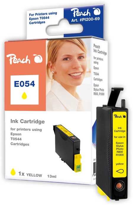 Peach  Tintenpatrone gelb kompatibel zu Epson Stylus Photo R 1800