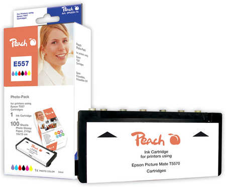 Peach  Foto Pack kompatibel zu Epson Picturemate 500