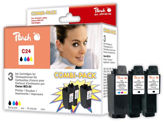 Peach  Spar Pack Tintenpatronen kompatibel zu Canon I 475 D