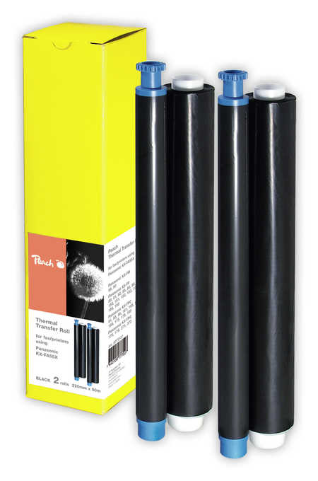 Peach 2  Thermal Transfer Rollen kompatibel zu Panasonic KXFP 181 PR