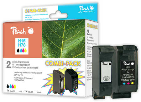 Peach  Spar Pack Druckköpfe kompatibel zu HP OfficeJet V 30