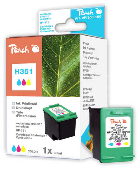 Peach  Druckkopf color kompatibel zu HP PhotoSmart C 4572