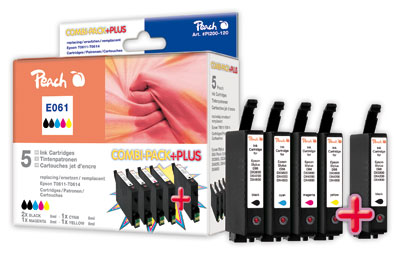 Peach Spar Pack Plus Tintenpatronen kompatibel zu Epson Stylus DX 4850