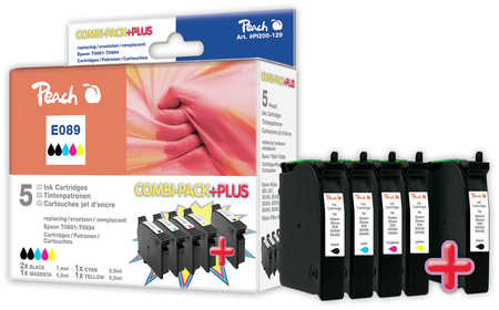 Peach  Spar Pack Plus Tintenpatronen kompatibel zu Epson Stylus SX 110