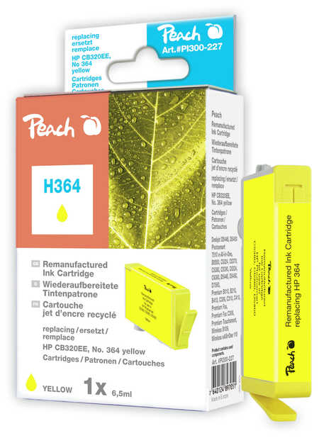 Peach  Tintenpatrone gelb kompatibel zu HP PhotoSmart 7520 e All-in-One