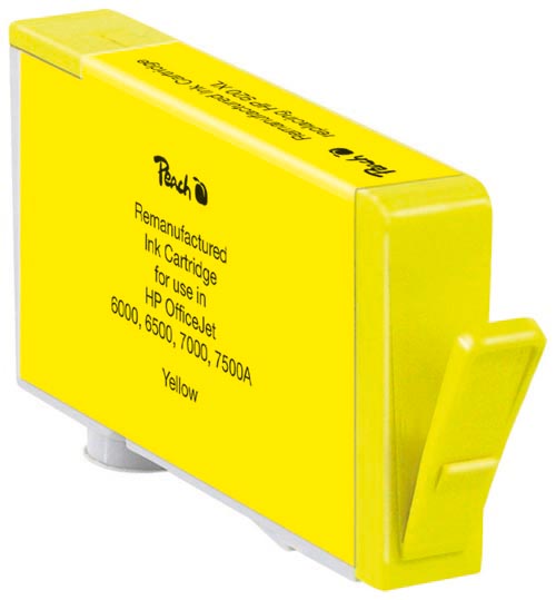 Peach  Tintenpatrone gelb kompatibel zu HP OfficeJet 6000 Wireless