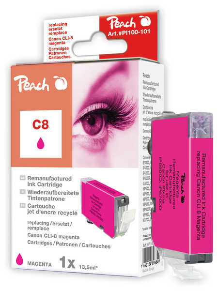 Peach  Tintenpatrone magenta kompatibel zu Canon Pixma MP 800 Series