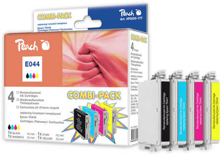 Peach  Spar Pack Tintenpatronen kompatibel zu Epson Stylus C 84