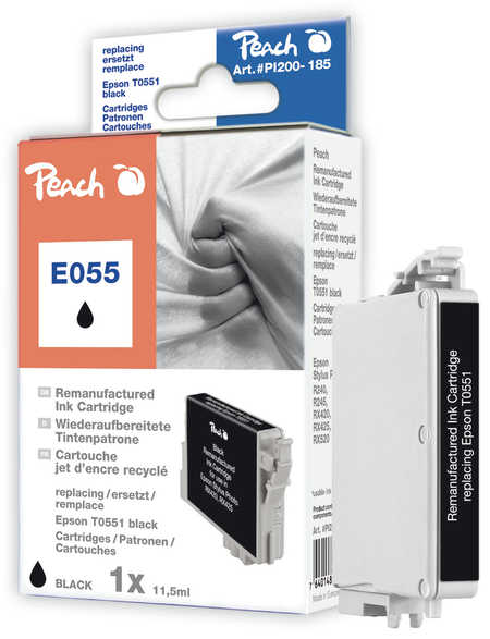 Peach  Tintenpatrone schwarz kompatibel zu Epson Stylus Photo R 240 Series