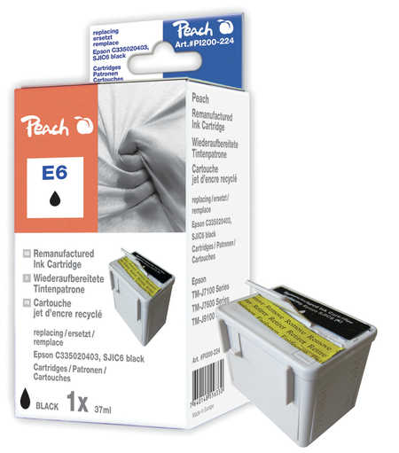Peach  Tintenpatrone schwarz kompatibel zu Epson TMJ 7600