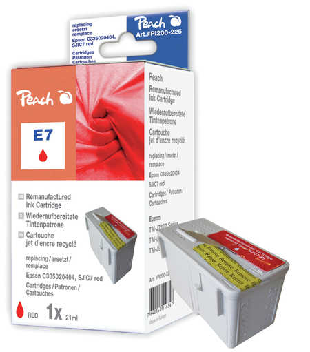 Peach  Tintenpatrone rot kompatibel zu Epson TMJ 7600