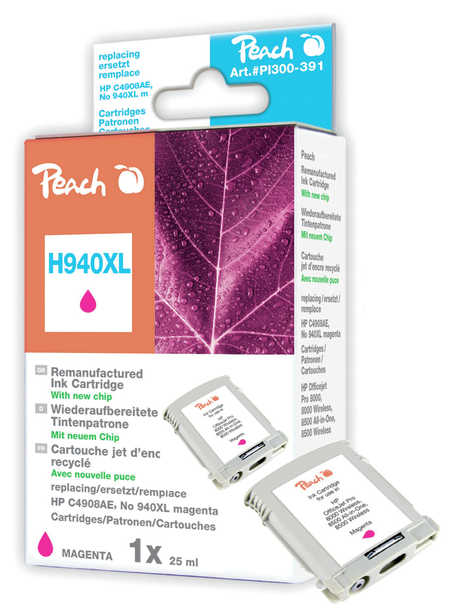 Peach  Tintenpatrone magenta HC kompatibel zu HP OfficeJet Pro 8500 A Plus