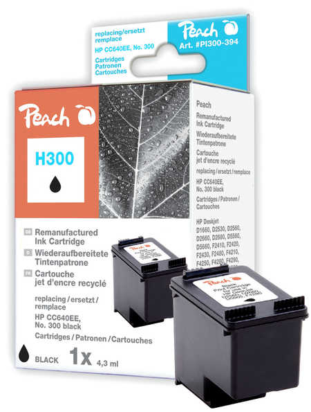 Peach  Druckkopf schwarz kompatibel zu HP DeskJet D 2666