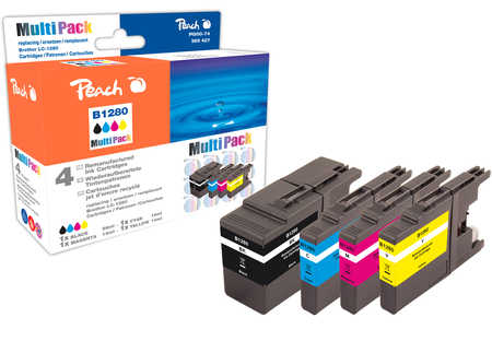 Peach  Spar Pack Tintenpatronen, XL-Füllung, kompatibel zu Brother MFCJ 6510 DW