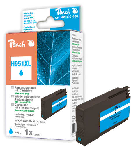 Peach Tintenpatrone cyan HC kompatibel zu HP OfficeJet Pro 251 dw